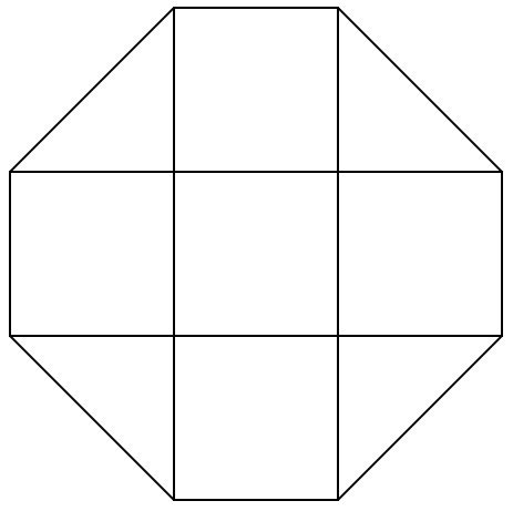 convert 4 octagon to 4 square